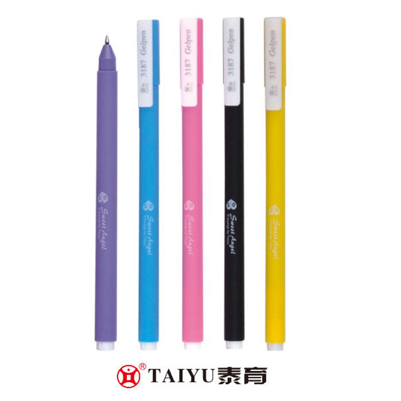 Os alunos usam caneta esferográfica roll com tampa de uma caneta colorida personalizada 3187