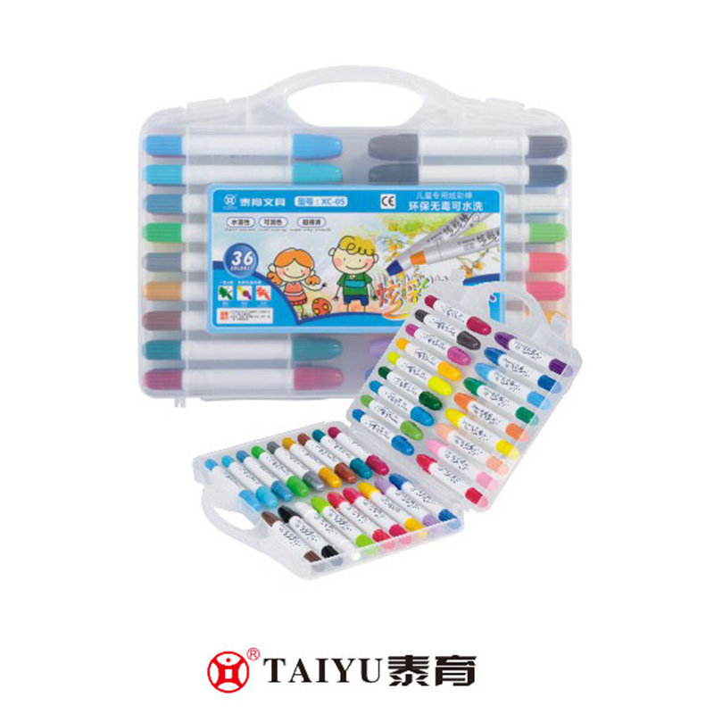 Os alunos usam lápis de cor 36 cores na caixa Pp Full Color pode ser personalizado Color Crayon-XC 05
