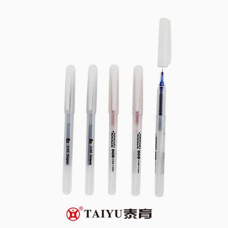Caneta de gel para uso de estudante com tampa, caneta de gel colorida personalizada 5015